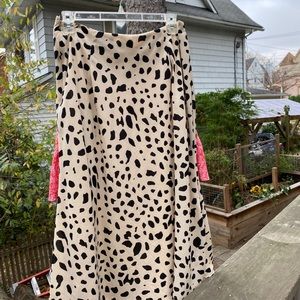 Cheetah animal print skirt